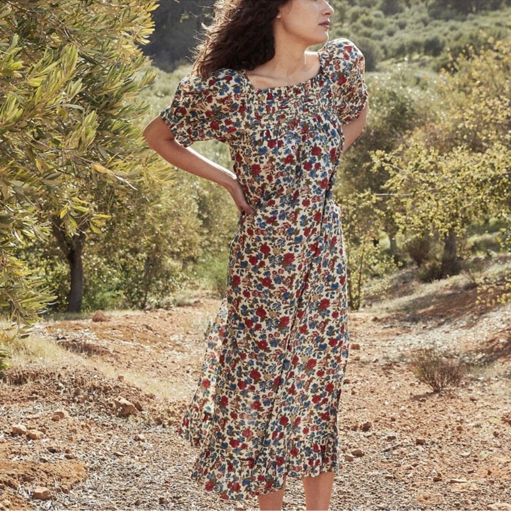 Doen Villette Dress Large in Lydden Garden Liberty Fabric